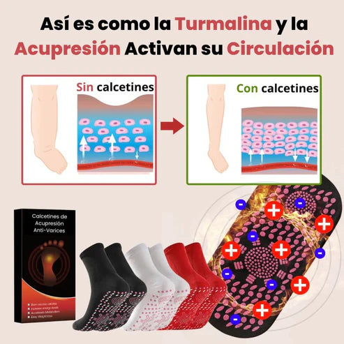 (¡Llévate 2 pares por el precio de 1!) Calcetines de Acupresión Anti-Várices