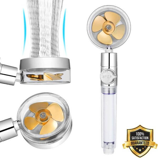 Cabezal Ecoducha con Turbina y Filtro - TURBOSHOWER™