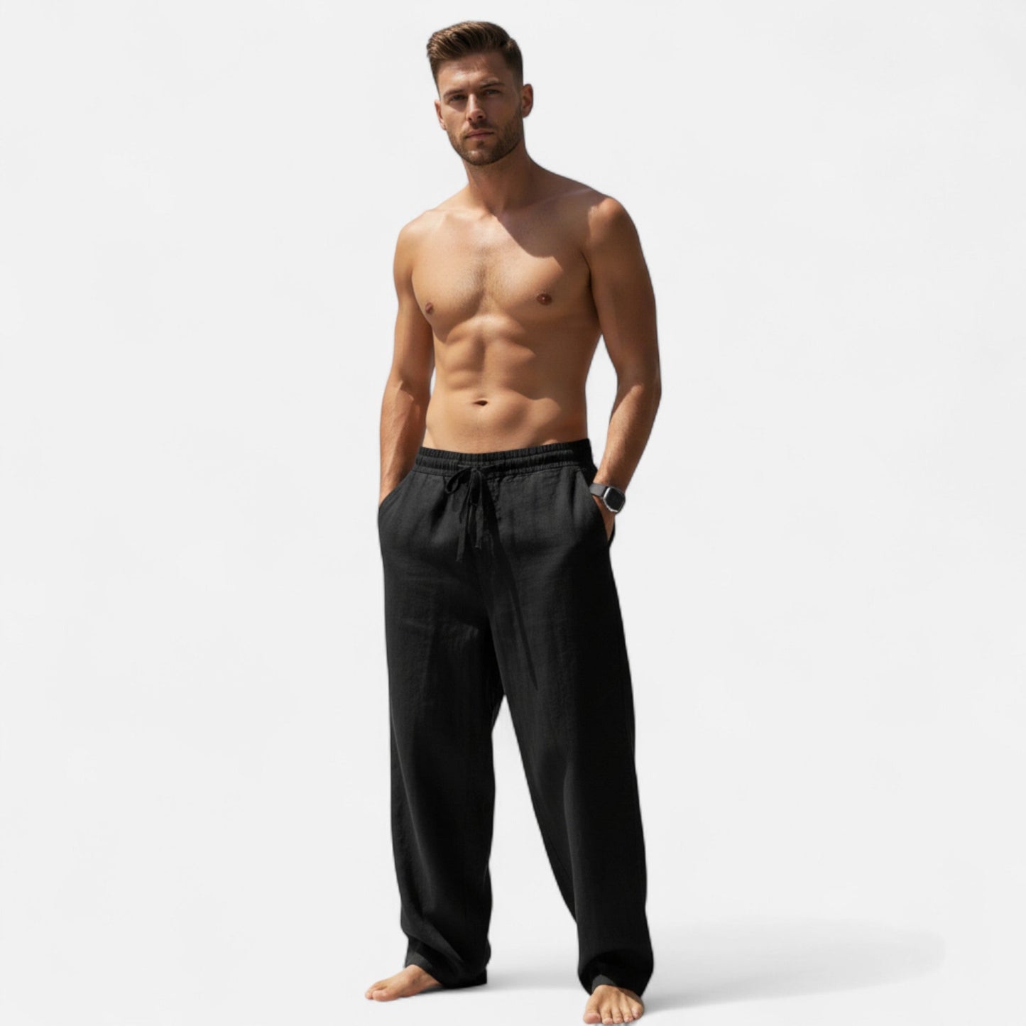 Men’s Relaxed Linen Trousers
