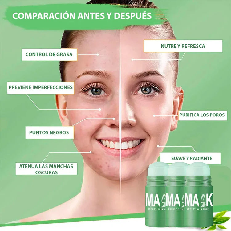 (COMPRA 1 LLEVA 2) Crystal Skin™ Mascarilla De Té Verde