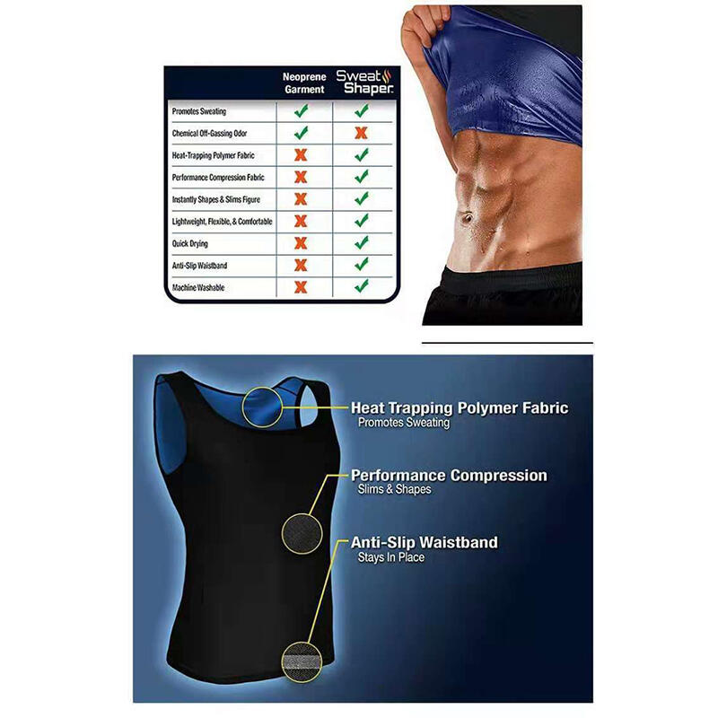 Camiseta o Chaleco Sauna Hombre – Quema Grasa y Moldea el Cuerpo Más Rápido