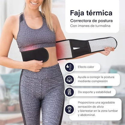 Faja lumbar térmica TOURMABELT™