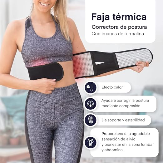 Faja lumbar térmica TOURMABELT™