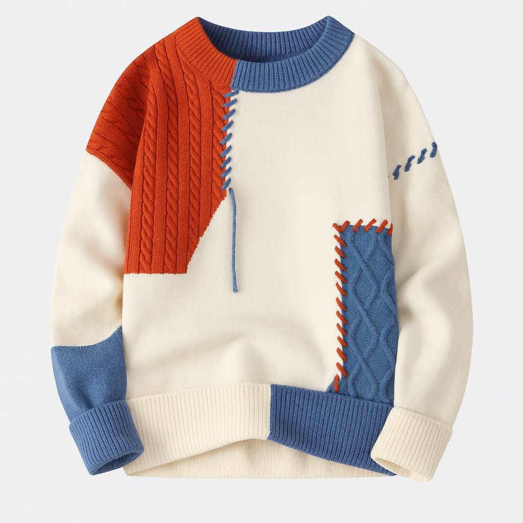 Arty Patch Sweater Men