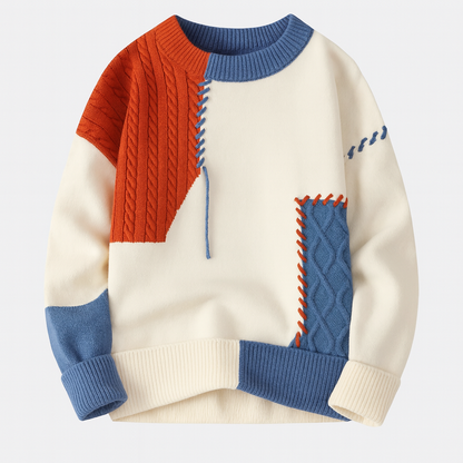 Arty Patch Sweater Men