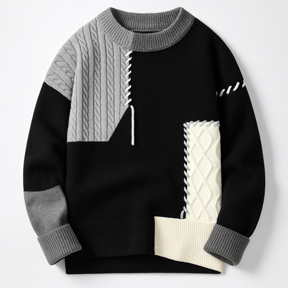 Arty Patch Sweater Men