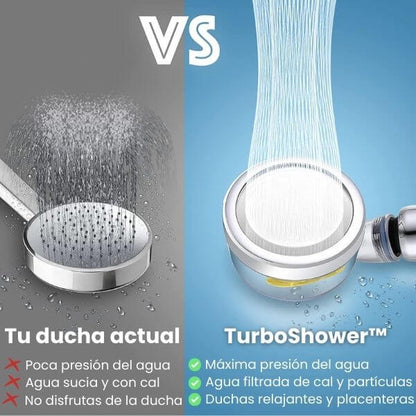 Cabezal Ecoducha con Turbina y Filtro - TURBOSHOWER™