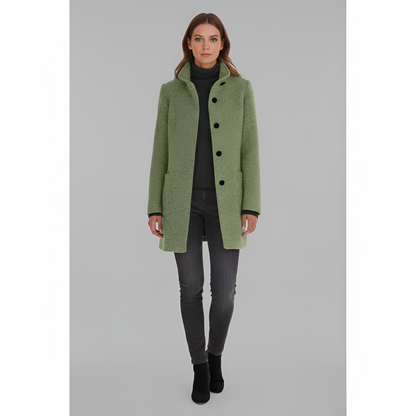 Women’s Wool-Blend Coat – Elegant Tailored Overcoat