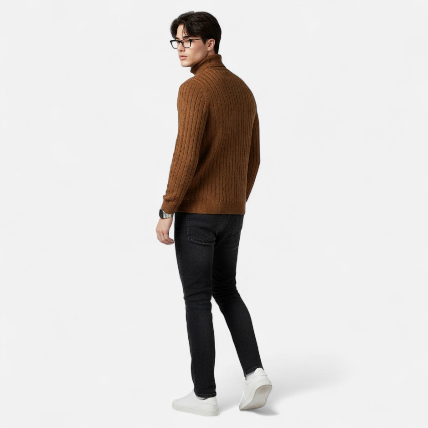 Men’s Wool High-Neck Sweater