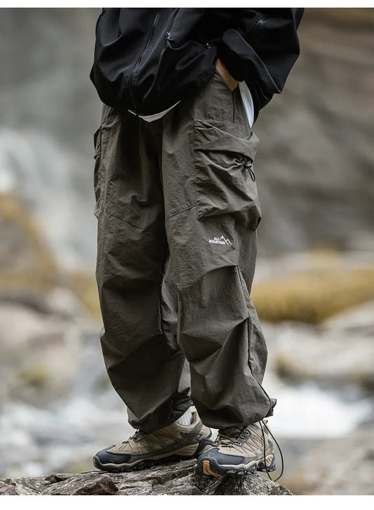 Men's Cargo Trousers - with Elasticated Waist