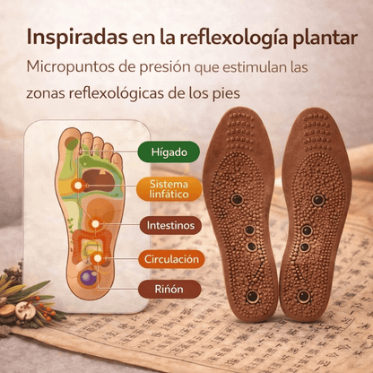 Plantillas de Reflexología FeetComfort™ para Piernas Hinchadas