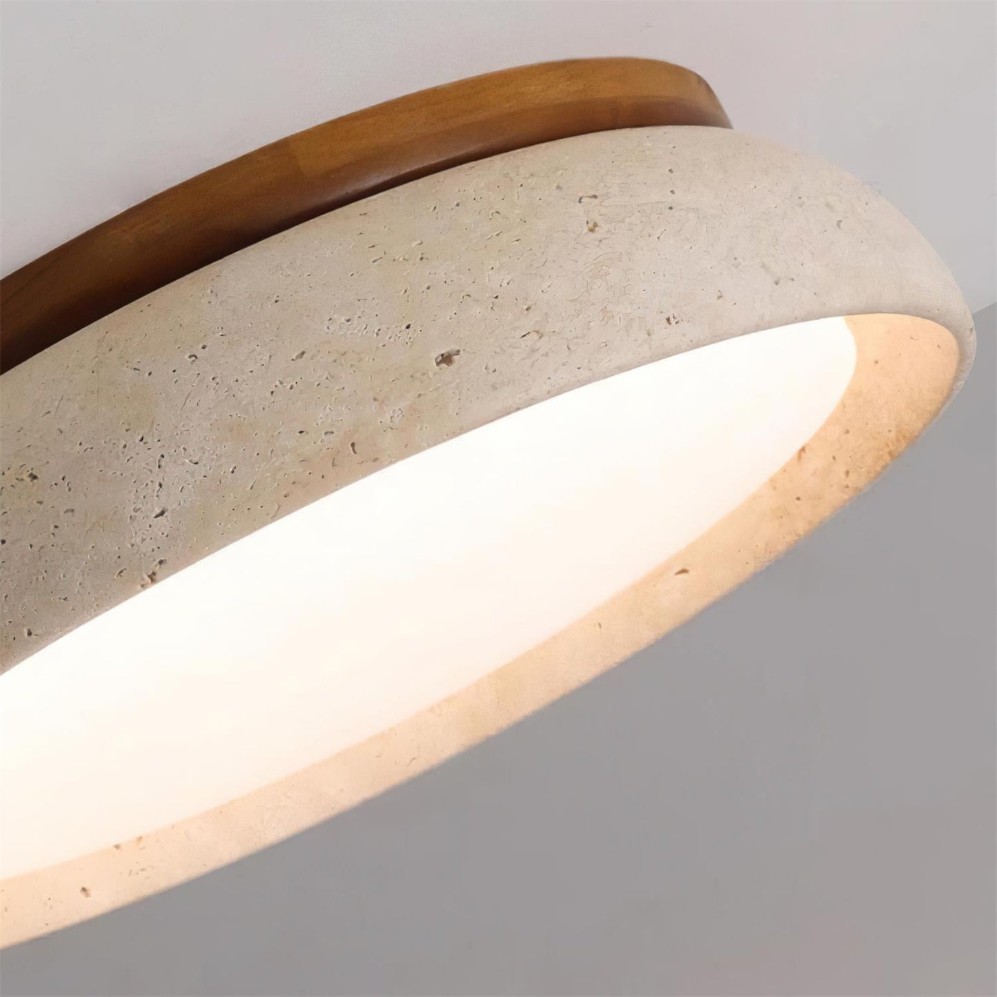 Kloris Ceiling Light Piedra Travertine
