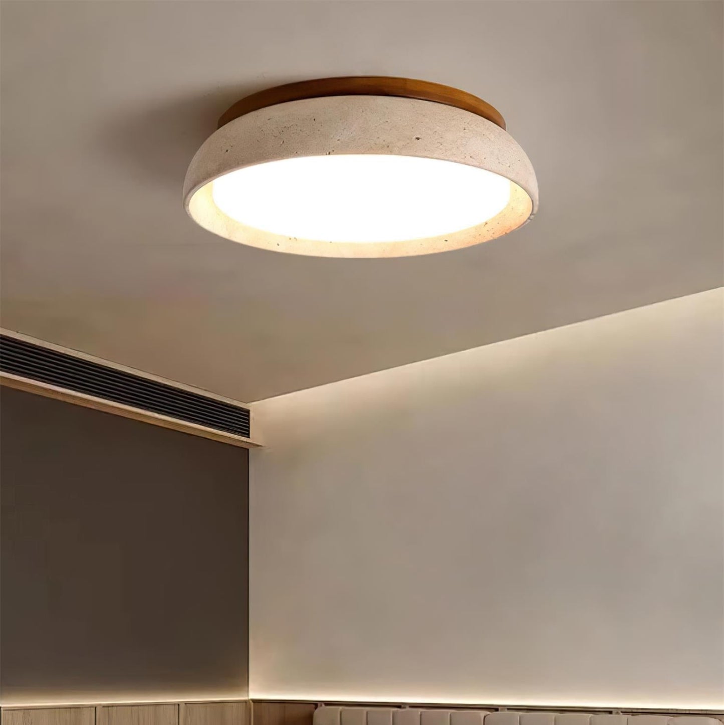 Kloris Ceiling Light Piedra Travertine