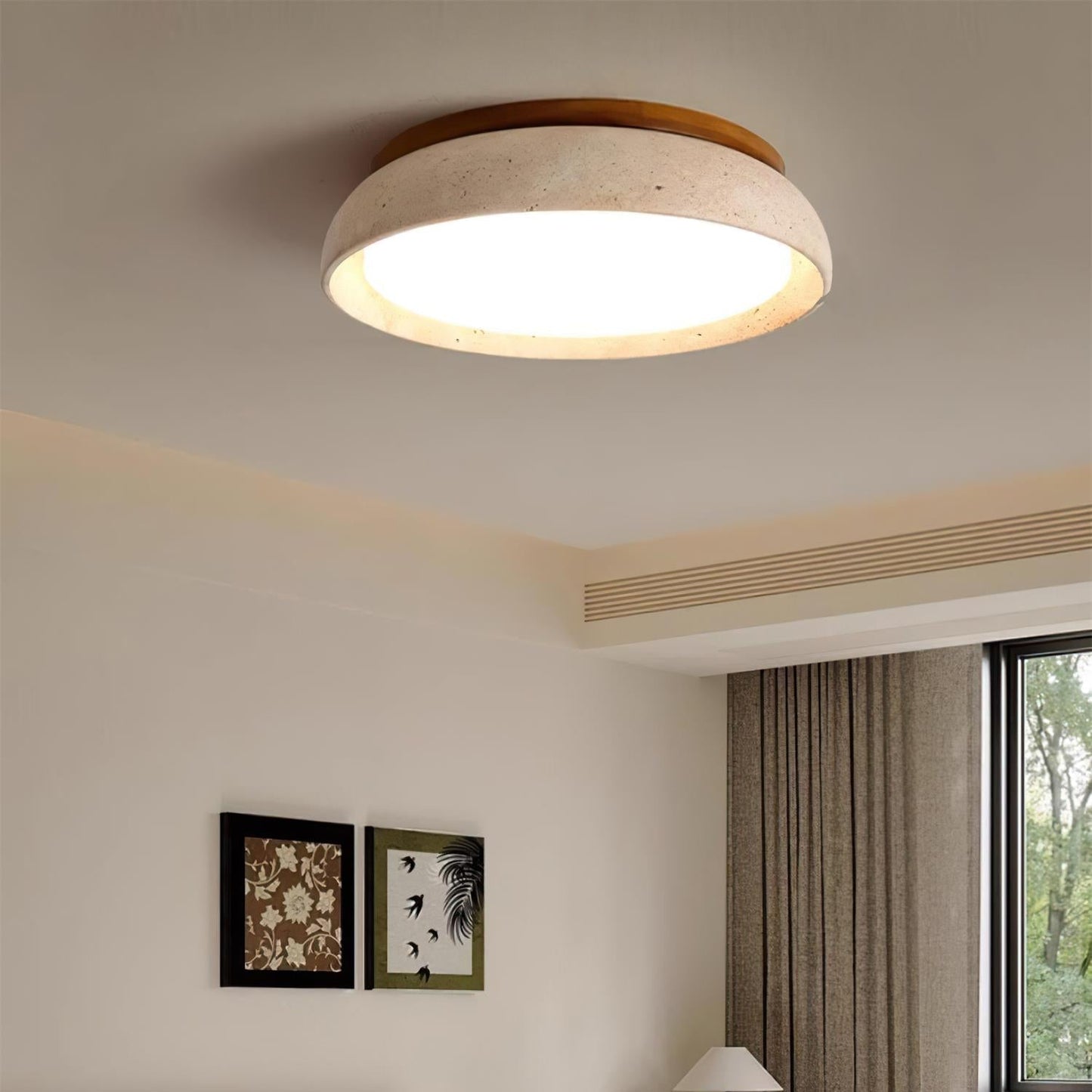 Kloris Ceiling Light Piedra Travertine
