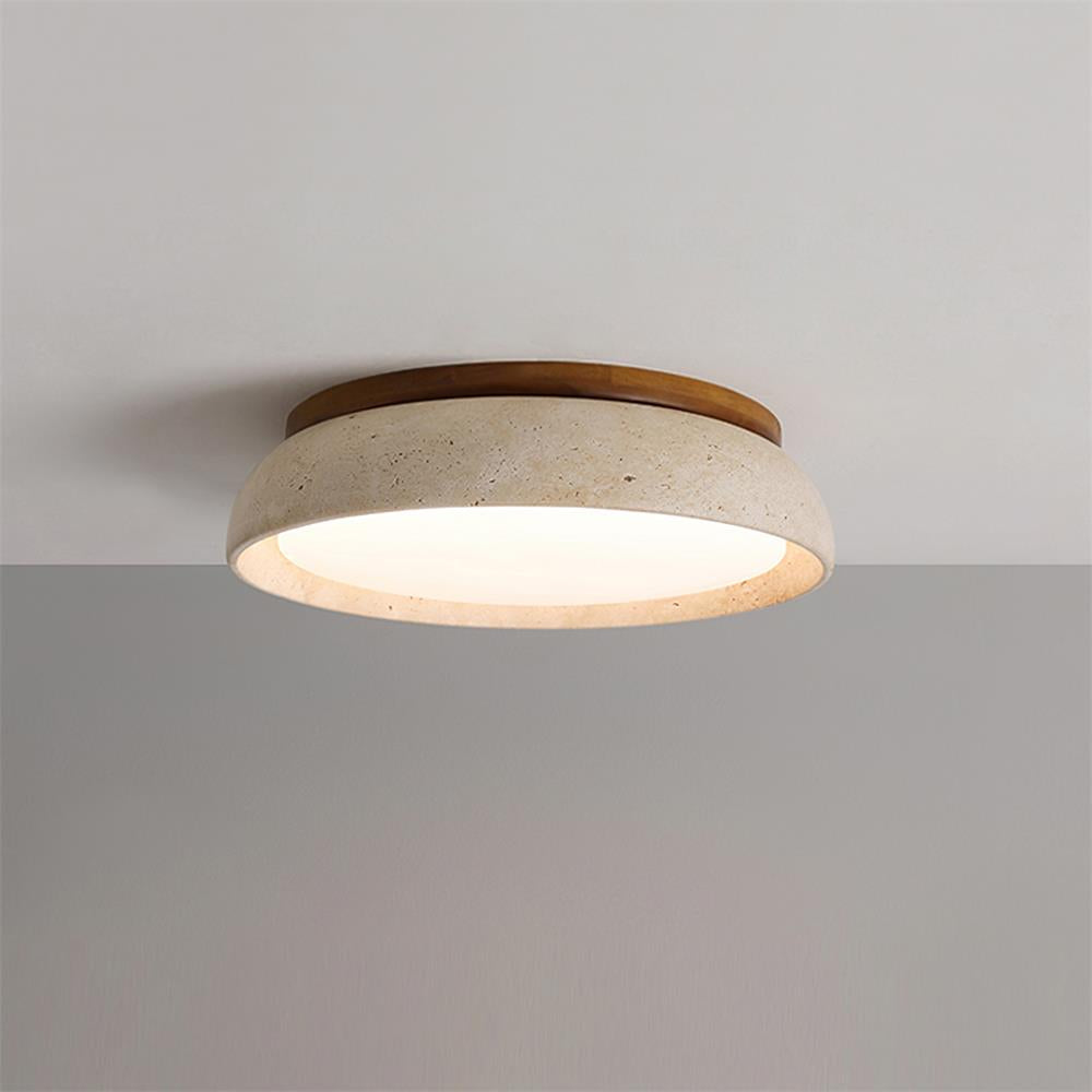 Kloris Ceiling Light Piedra Travertine