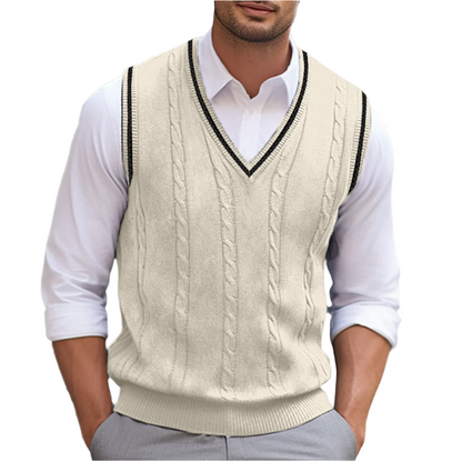 Stephen | Men V Neck Sleeveless Sweater Vest