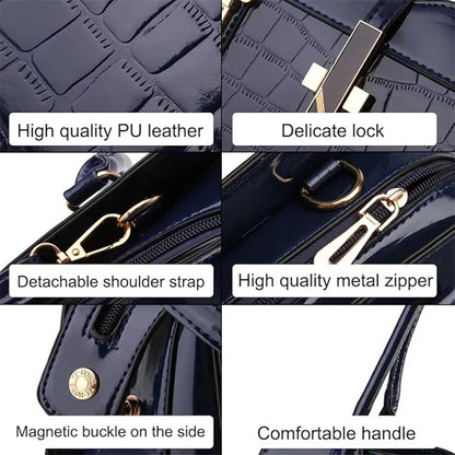 CROCO GLAM HANDBAG