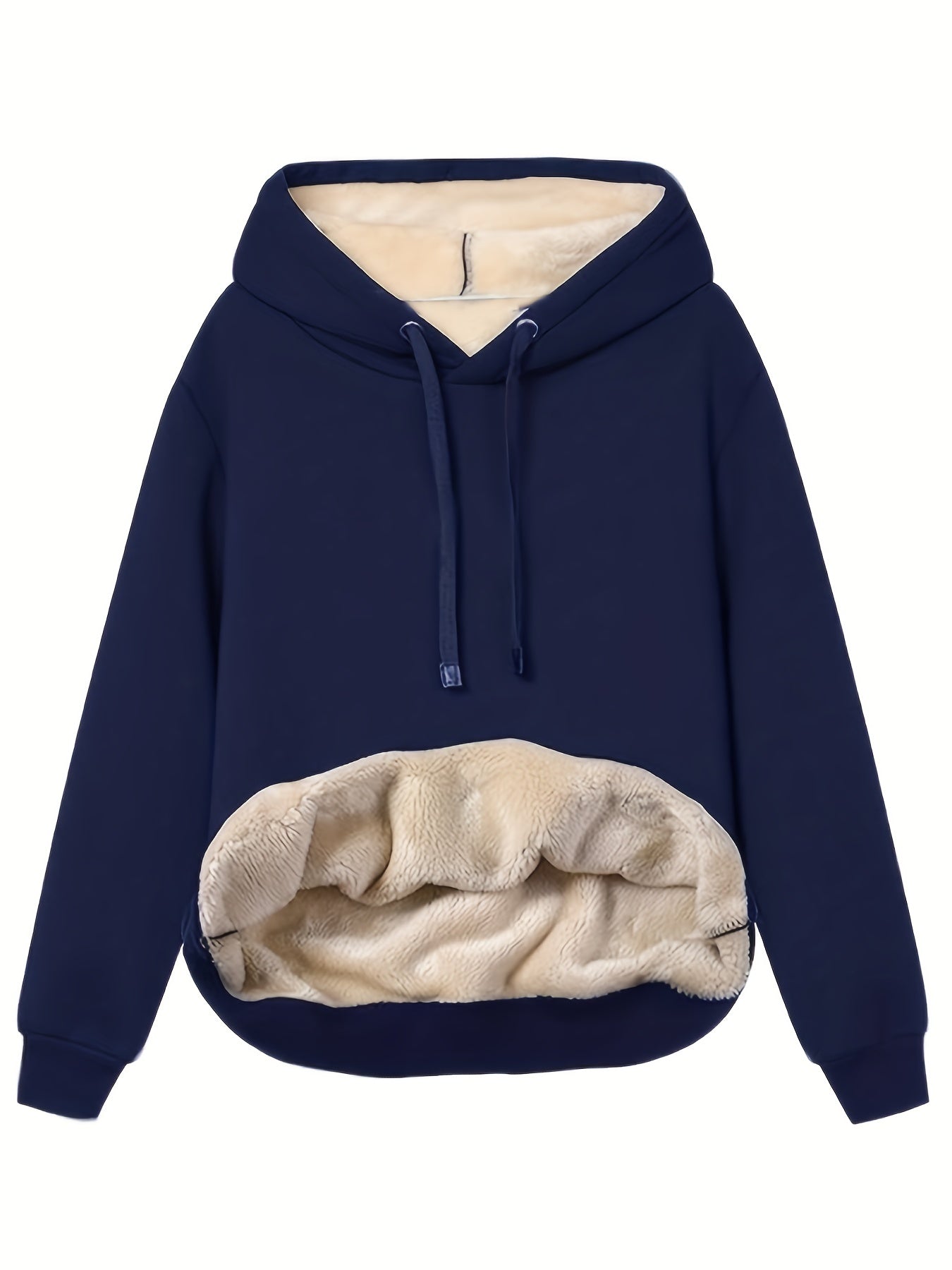 Unisex Plush Lined Hoodie - Cotton