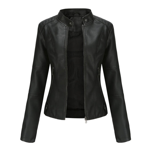 Women's Leather Biker Jacket