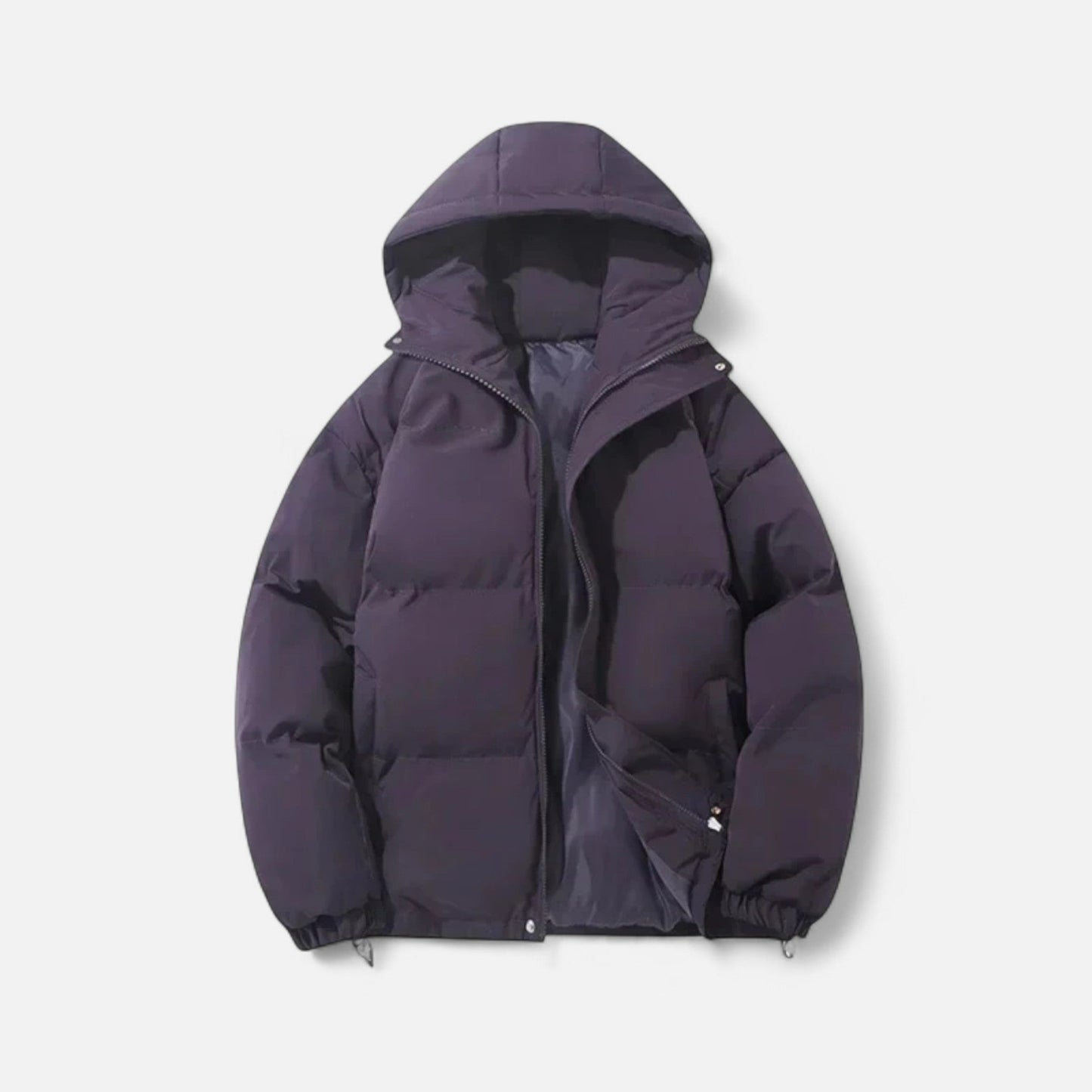 Men’s Puffer Jacket – Hooded Cotton Winter Elegance