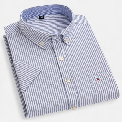 Men’s Oxford Cotton Short-Sleeve Shirt