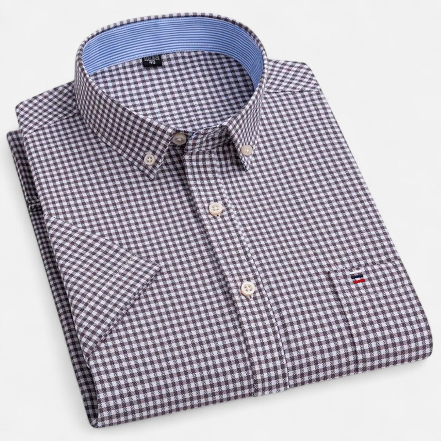Men’s Oxford Cotton Short-Sleeve Shirt