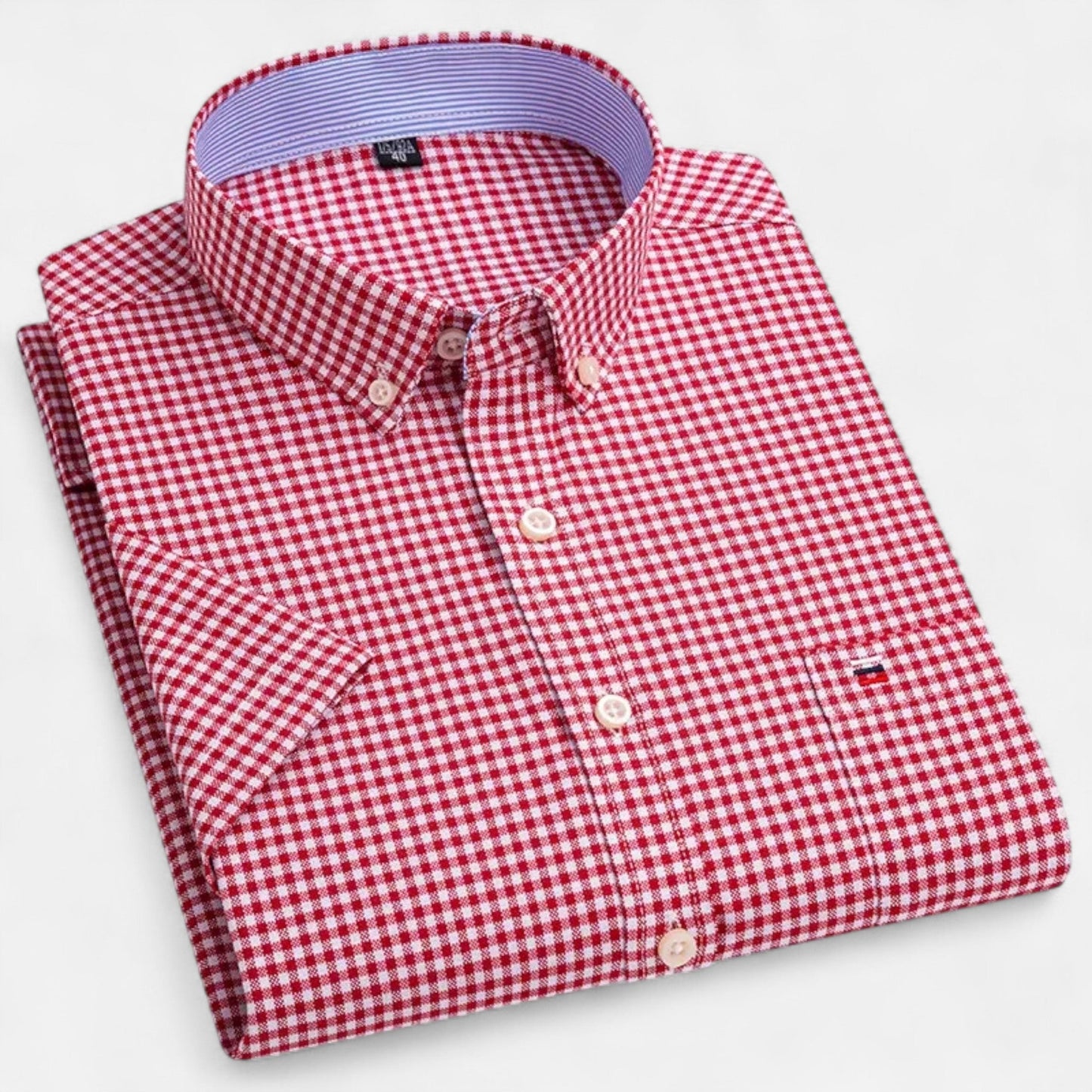 Men’s Oxford Cotton Short-Sleeve Shirt