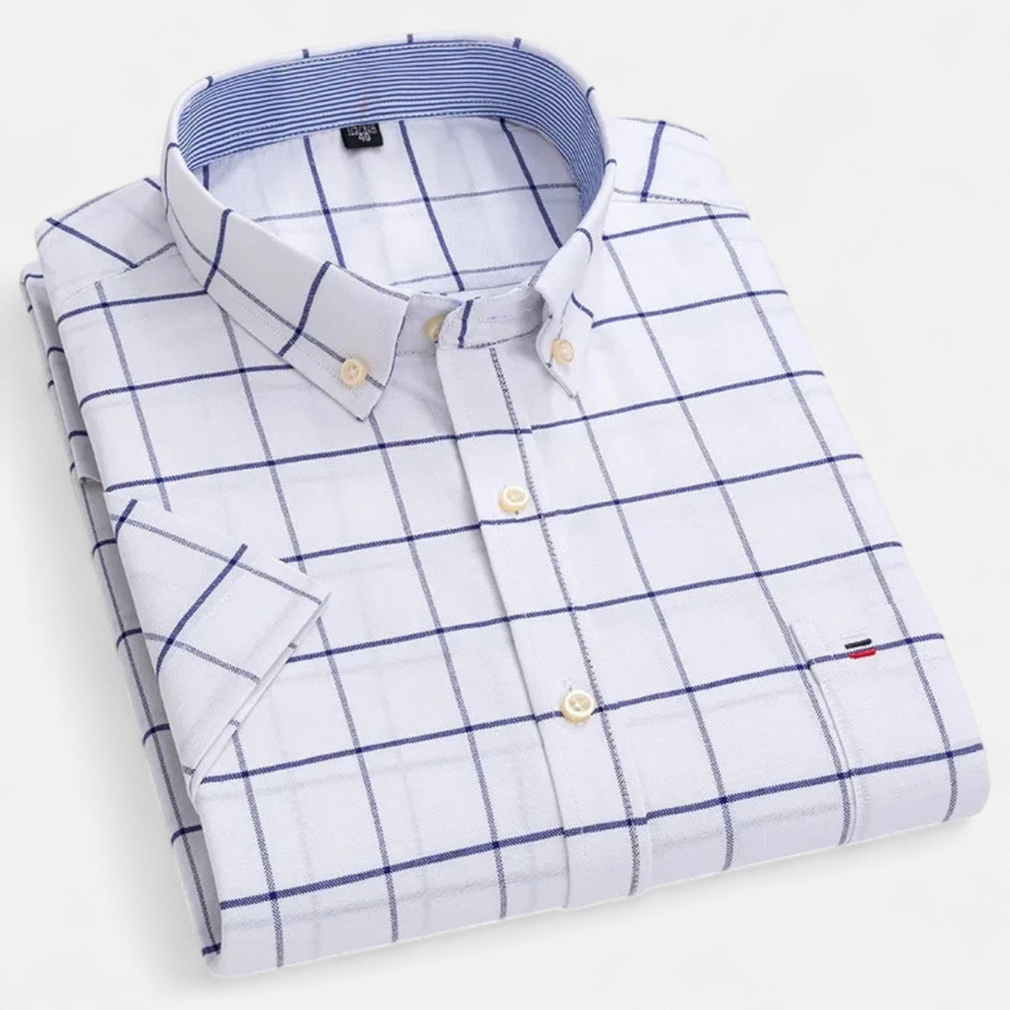 Men’s Oxford Cotton Short-Sleeve Shirt