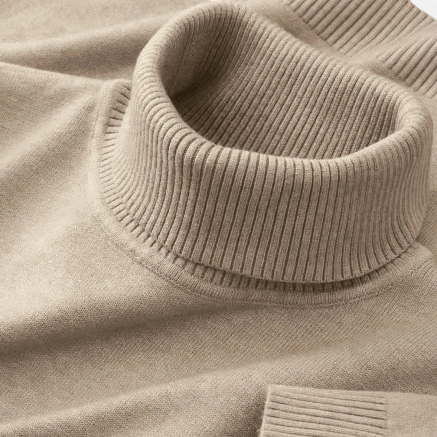 Men’s Knitted Wool Turtleneck Sweater