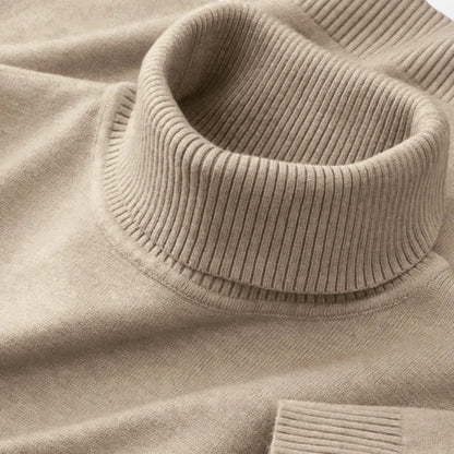 Men’s Knitted Wool Turtleneck Sweater