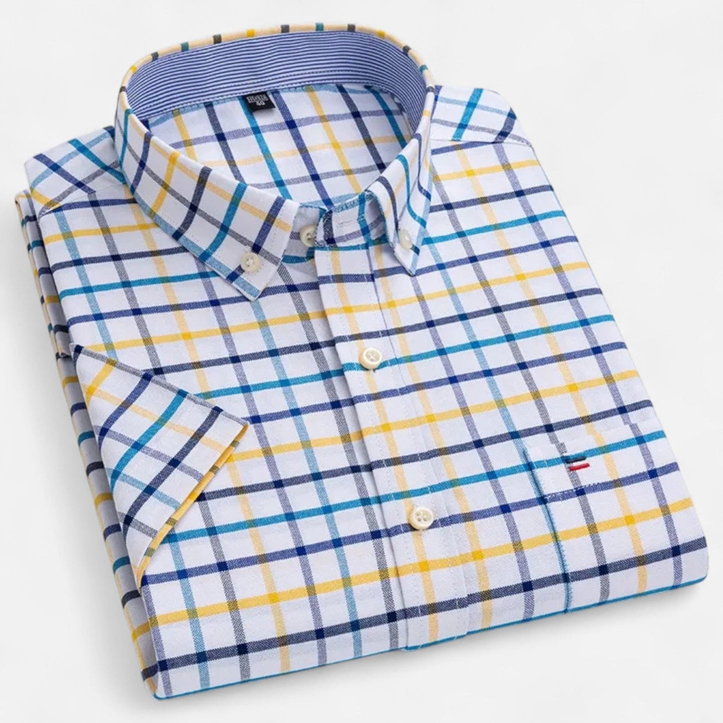 Men’s Oxford Cotton Short-Sleeve Shirt