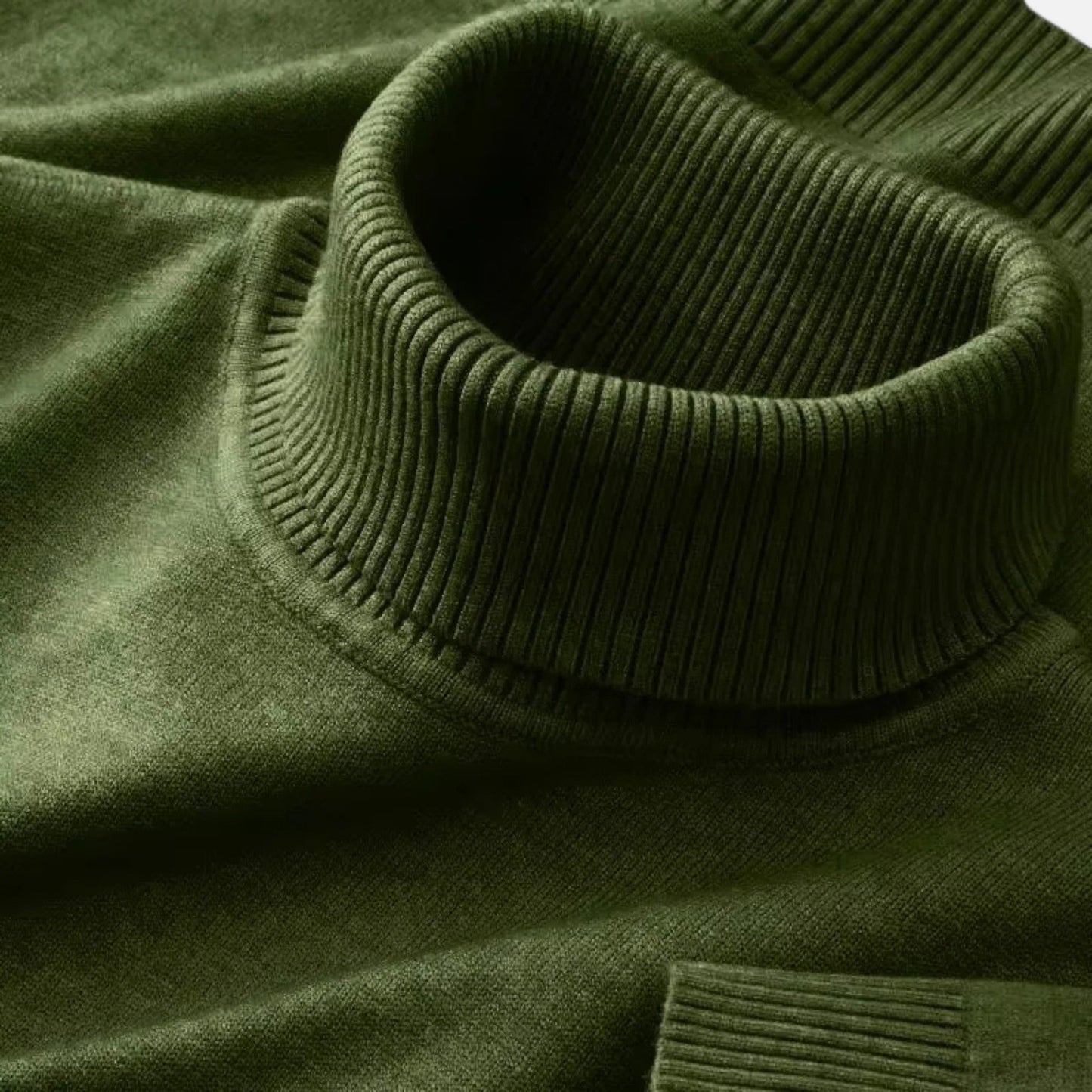 Men’s Knitted Wool Turtleneck Sweater