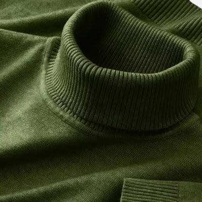 Men’s Knitted Wool Turtleneck Sweater