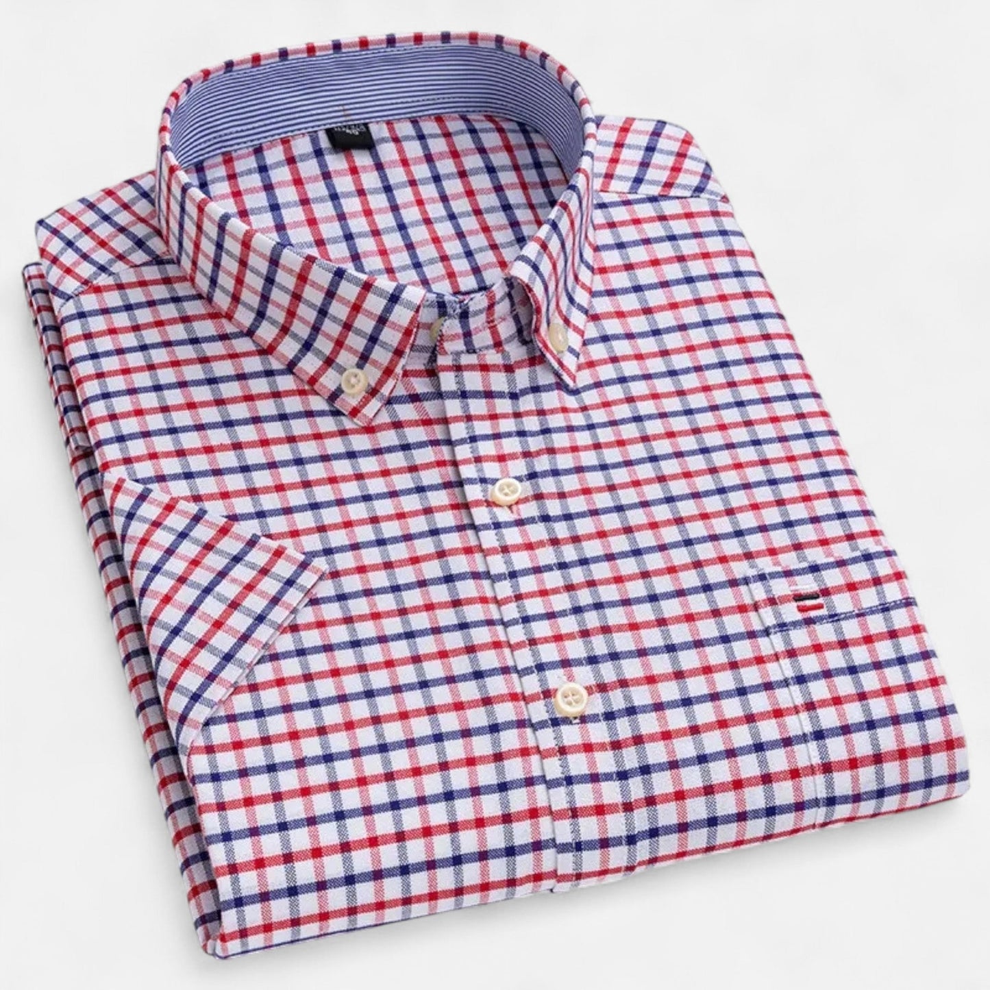 Men’s Oxford Cotton Short-Sleeve Shirt