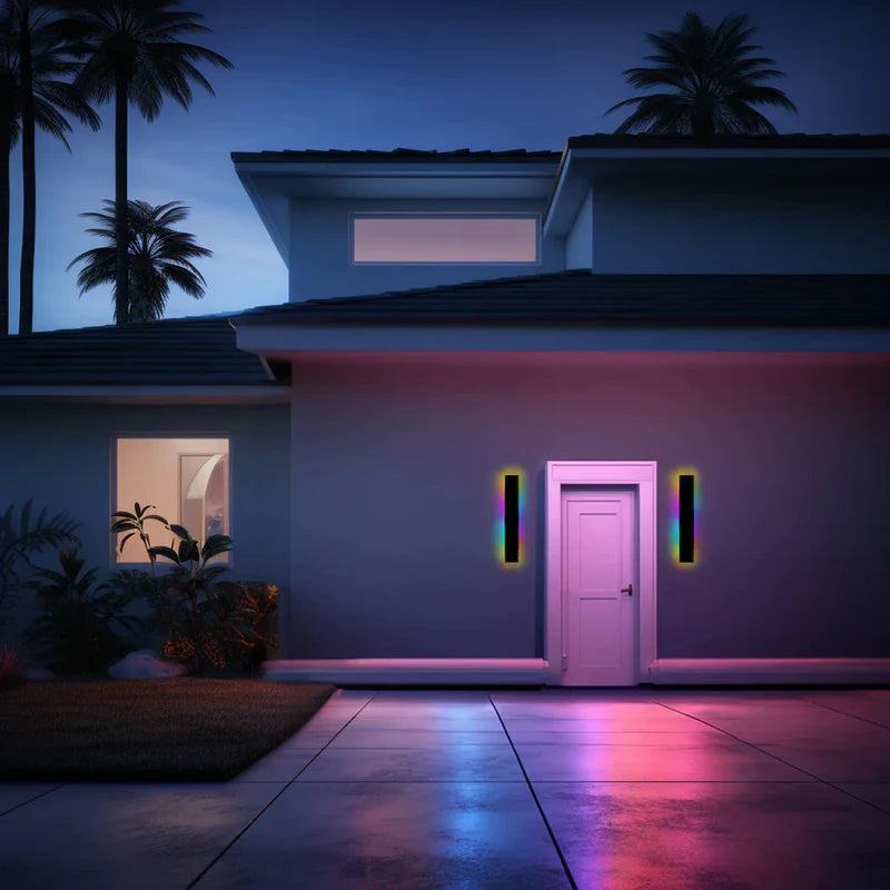 Silex Linear Outdoor Wall Lamp