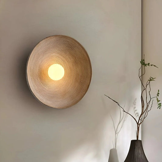 Nordic Creative Retro Round Wall Lamp
